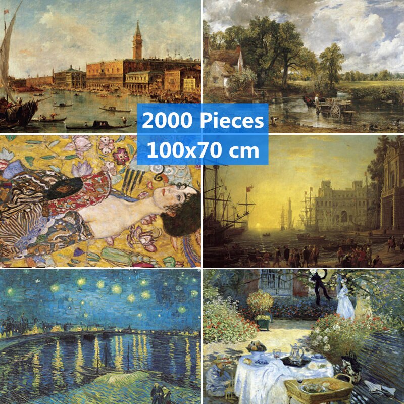 100x70 cm Jigsaw Puzzle 2000 Pieces Landscape Assembling Picture Puzzle For Adults Educational Toys Puzzles Pare Adultos