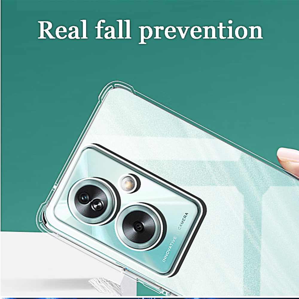 Coque de téléphone antichoc pour Oppo A79 A98 5G A78 A58 A38 A18 4G A53 A53s A52 A72 A17, coque arrière transparente en Silicone souple TPU