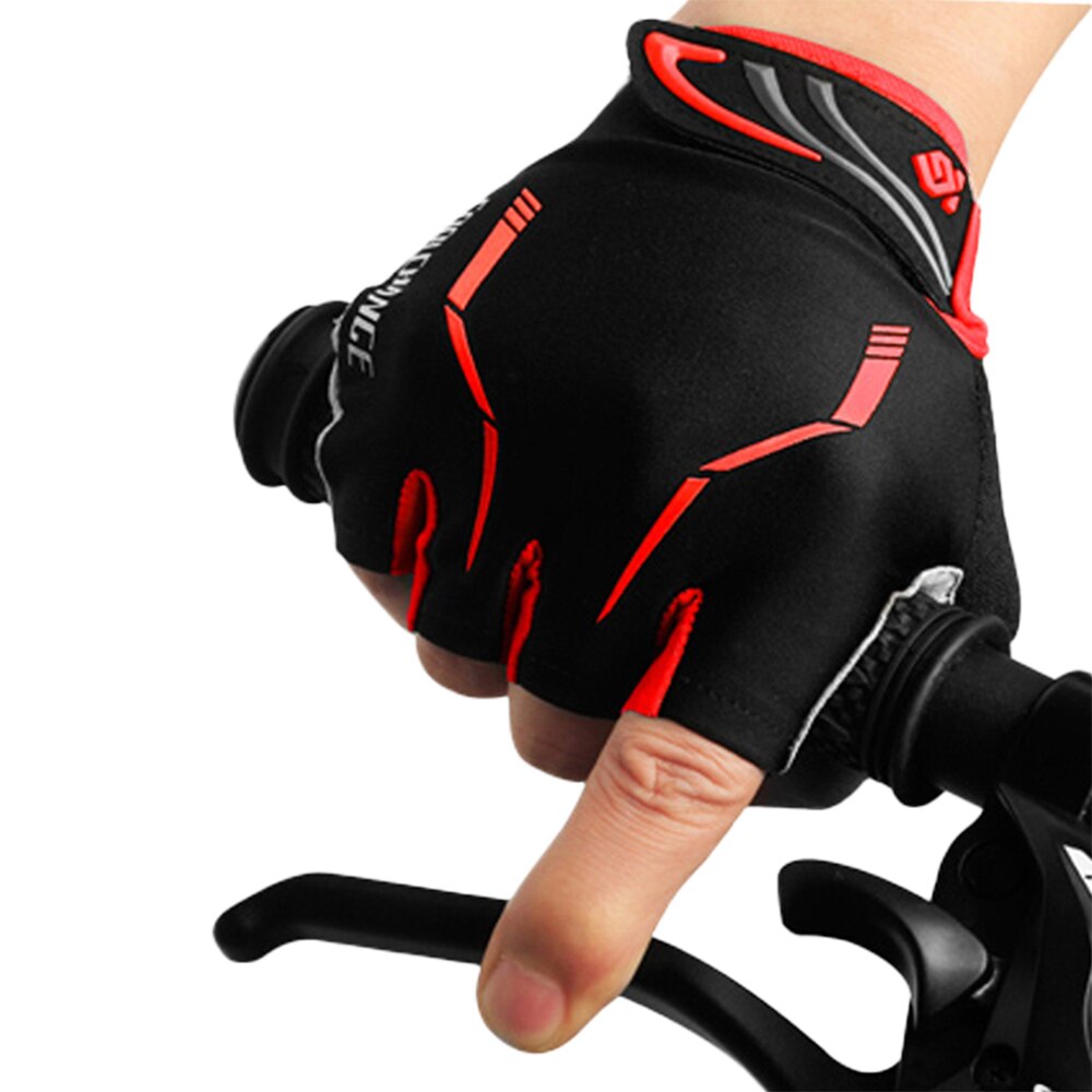 Cycling Gloves Half Finger Gel For Men Lycra + SBR filling +Sponge Anti-Slip durable