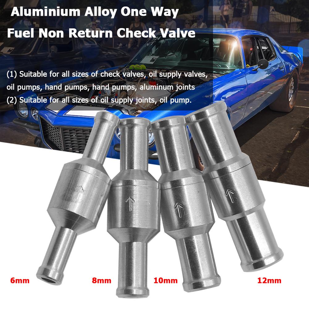 Een Terugslagklep Aluminium Brandstof Non Return Terugslagklep Benzine Diesel Voor Auto Automobiel Helikopters Schepen Motorfietsen