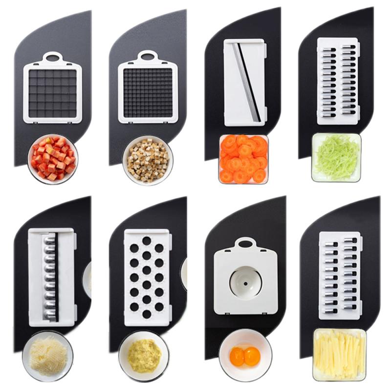 Coupe-légumes multifonctionnel Mandoline trancheuse fruits pomme de terre éplucheur carotte râpe panier légumes trancheuse accessoires de cuisine