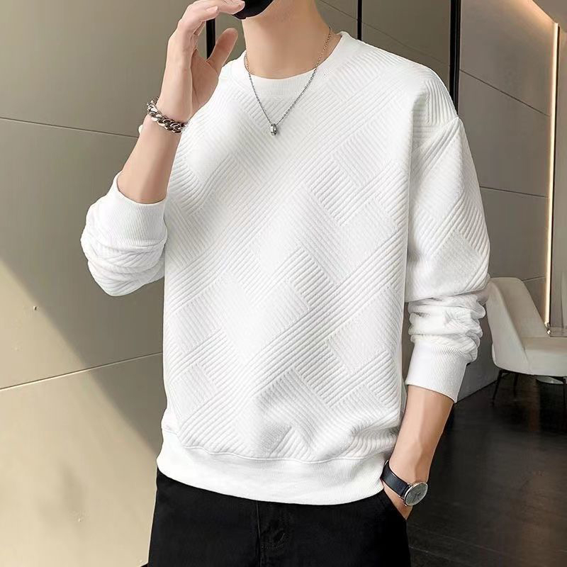 Spring Autumn O Neck Simple All-match Sweatshirt Ladies Loose Casual Add Velvet Pullover Top Women Solid Color Outwear