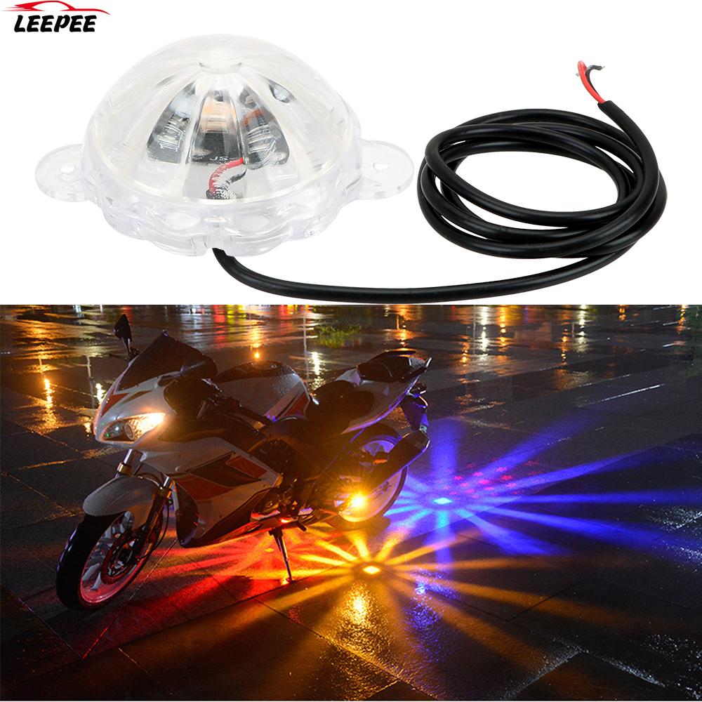 Dc 12V Led Sfeer Lamp Sfeer Lamp Motorfiets Verlichting Motor Flash Strobe Light Moto Chassis Licht