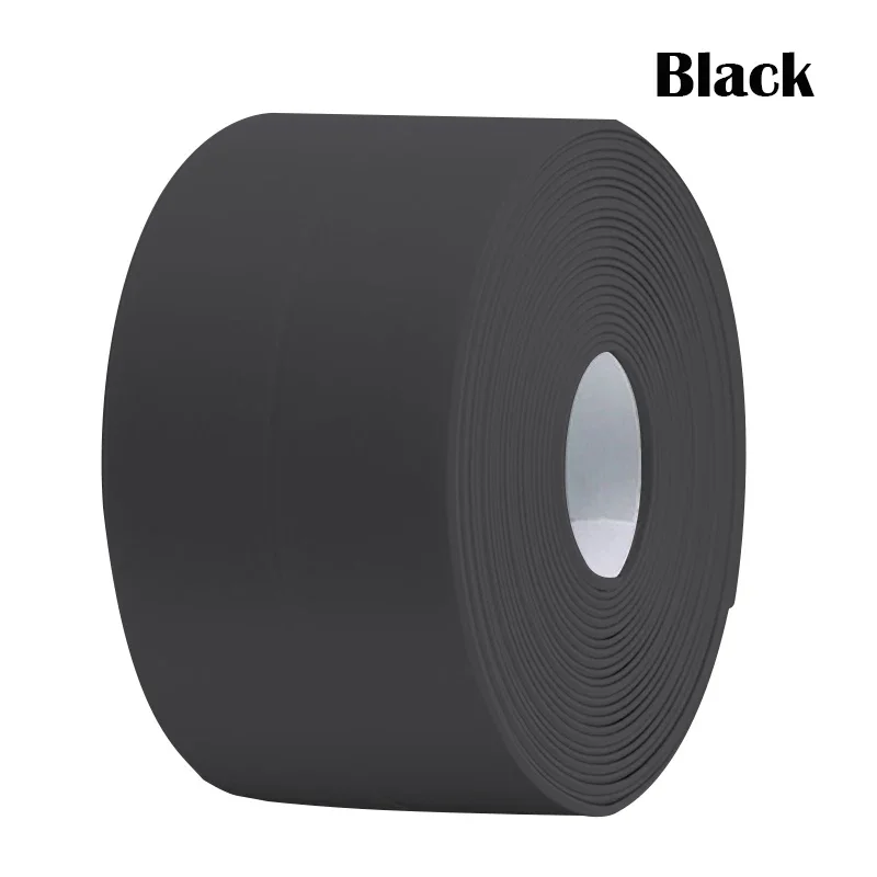 1/2/3.2M Self-adhesive Sealing Tape PVC Oil-Proof Kitchen Sink Edge Caulk Tape Waterproof Bathroom Toilet Corner Wall Stickers: light green / 3M / 9mm