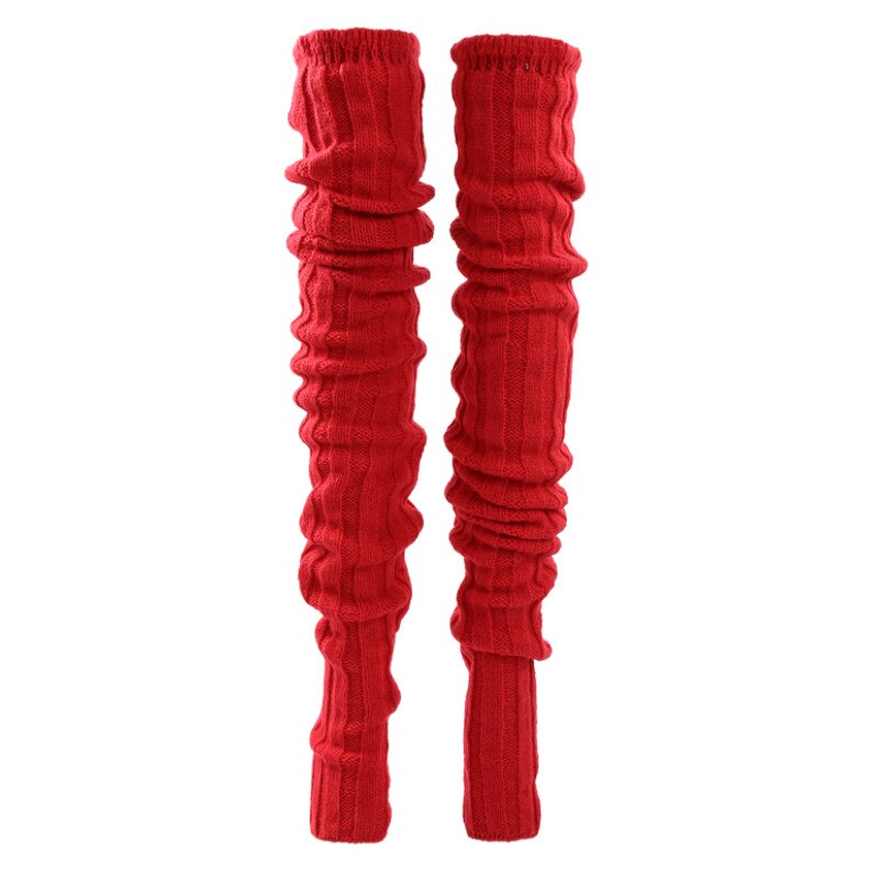 Chaussettes tricotées pour femmes, bas Tube sans bout de couleur unie pour adultes pour printemps automne hiver: 1