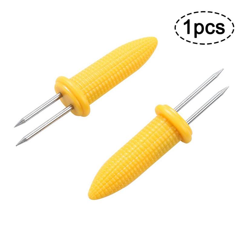 Stainless steel corn needle barbecue fork barbecue tool outdoor kitchen tool fruit fork O9J4