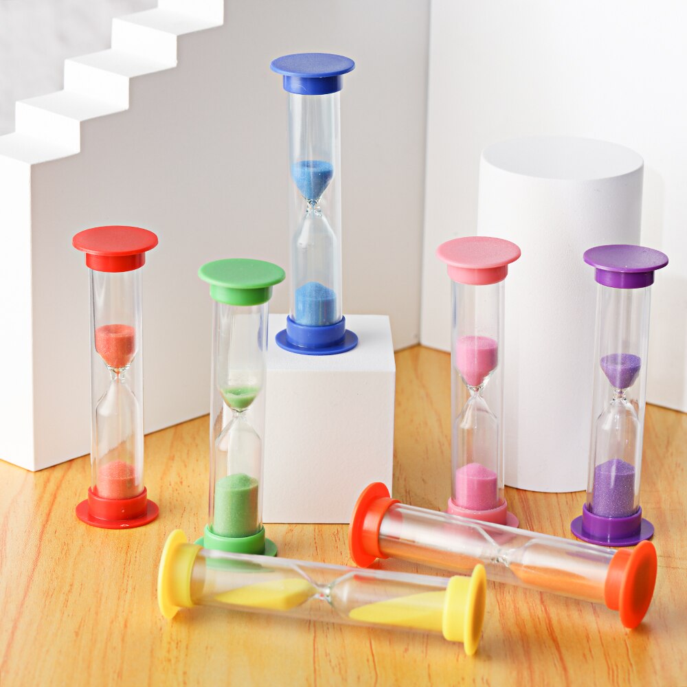 Minuterie de douche pour enfant, 3 minutes, ventouse colorée, sablier, horloge de sable, minuterie de douche, brossage des dents, minuterie de jeu