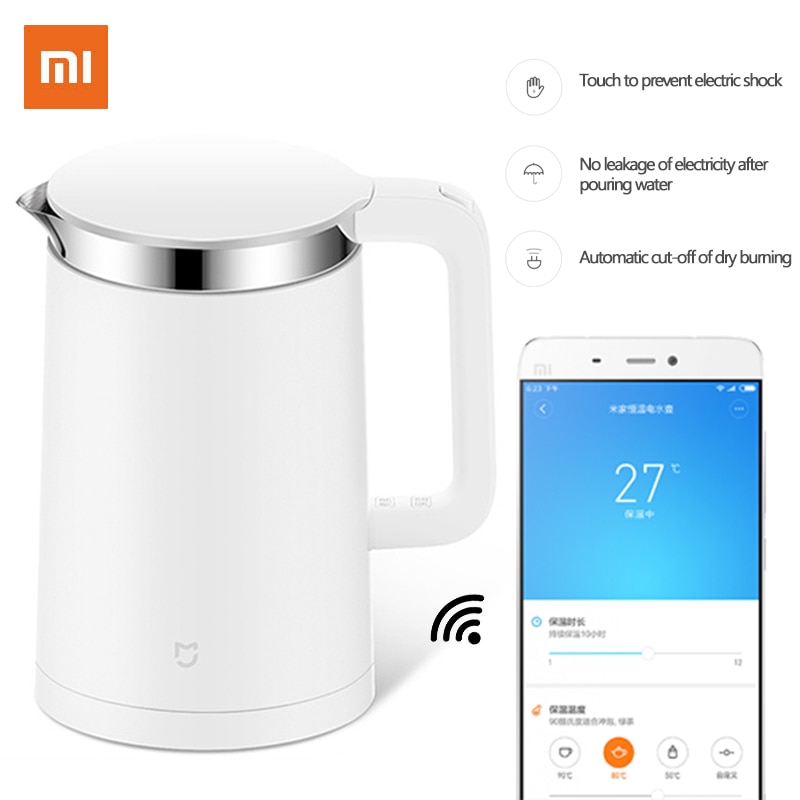 Xiaomi Mijia Electric kettle Smart Constant Temperature Control kitchen Water kettle 1.5L Pot Stainless Steel App Control