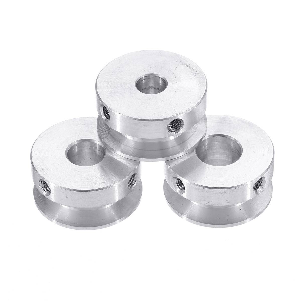 Poulie 4-16mm 30mm en alliage d'aluminium, roue de poulie à alésage fixe à rainure unique pour arbre moteur, courroie de 6mm