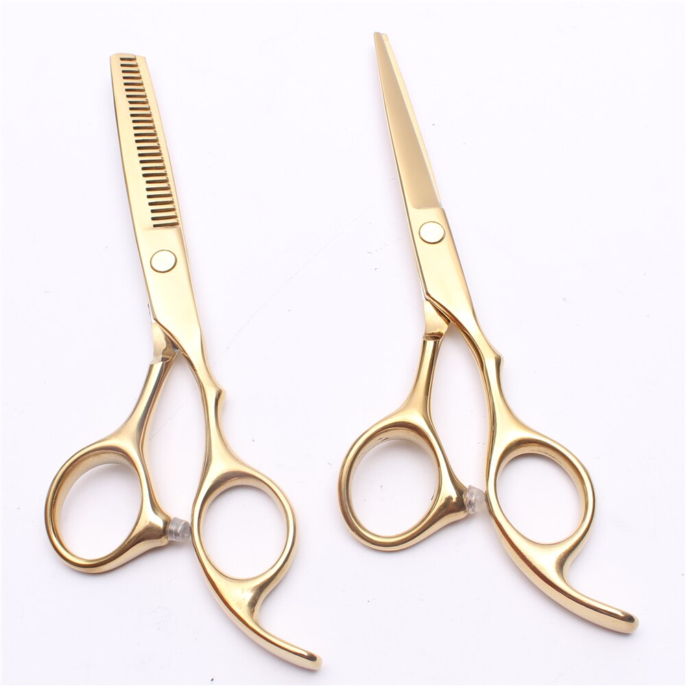 6 "17,5 cm Japan Gravur Logo Gold Farbe Schneiden Scheren Verdünnung Schere Friseur Schere Styling Werkzeug C1005