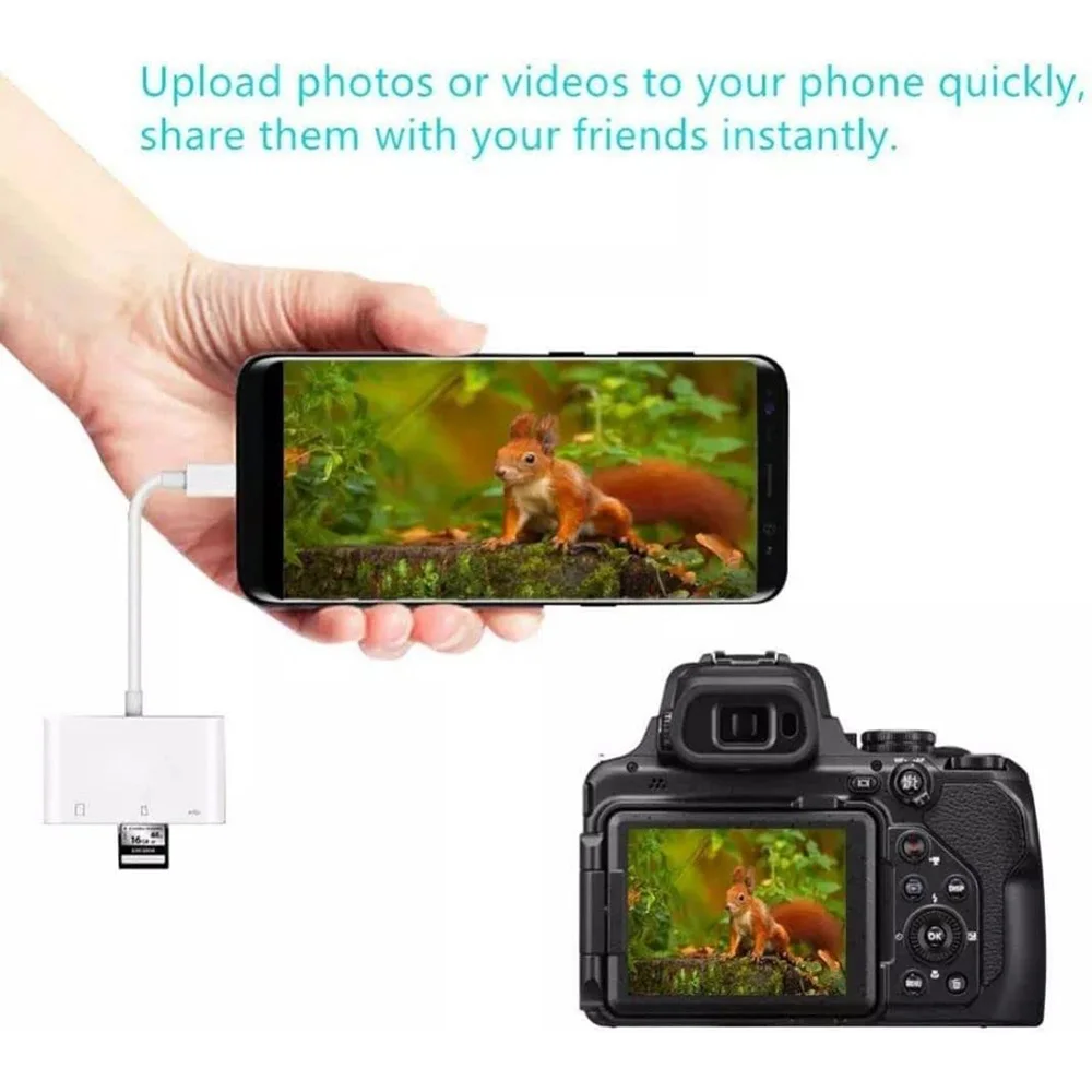Type-C Adapter TF CF SD-geheugenkaartlezer OTG-schrijver Compact Flash USB-C voor IPad Pro Huawei voor Macbook USB Type C-kaartlezer