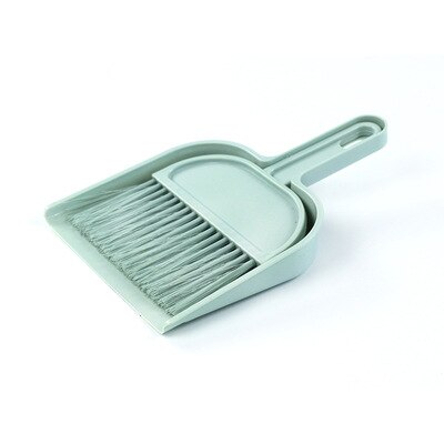 Small Bump Broom Set Plastic Handful Home Student Desktop Broom Cleaning Small Broom Bump Mini Combination: Light Blue