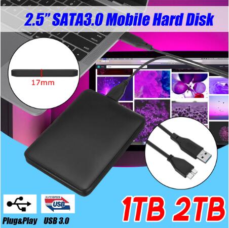 2.5 Externe Harde Schijf USB3.0 Hdd Hd Hard Disk 1Tb/2Tb Mobiele Harde Schijf Hdd Opslagapparaten voor Macs Computer Bureau Laptop