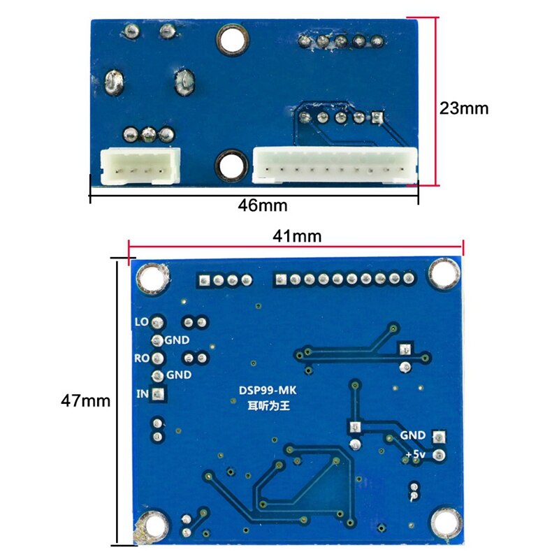 Módulo de reverberación Digital AAAE Top-DSP, tablero de reverberación de Karaoke estéreo, DC 5V, módulo de efectos de mezclador Karaok 0-99