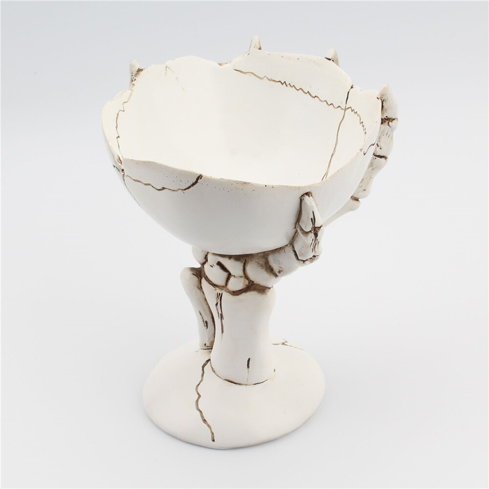 Resin Sculpture Skeleton Hand Model Porch Key Snack Storage Tray Cosmetic Finishing Box Home Decor Strange