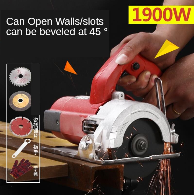 Elektrische Zaag Marmer Machine Keramische Tegel Draagbare Snijmachine Elektrische Staal Hout Multifunctionele Steen Steken Machine Witho