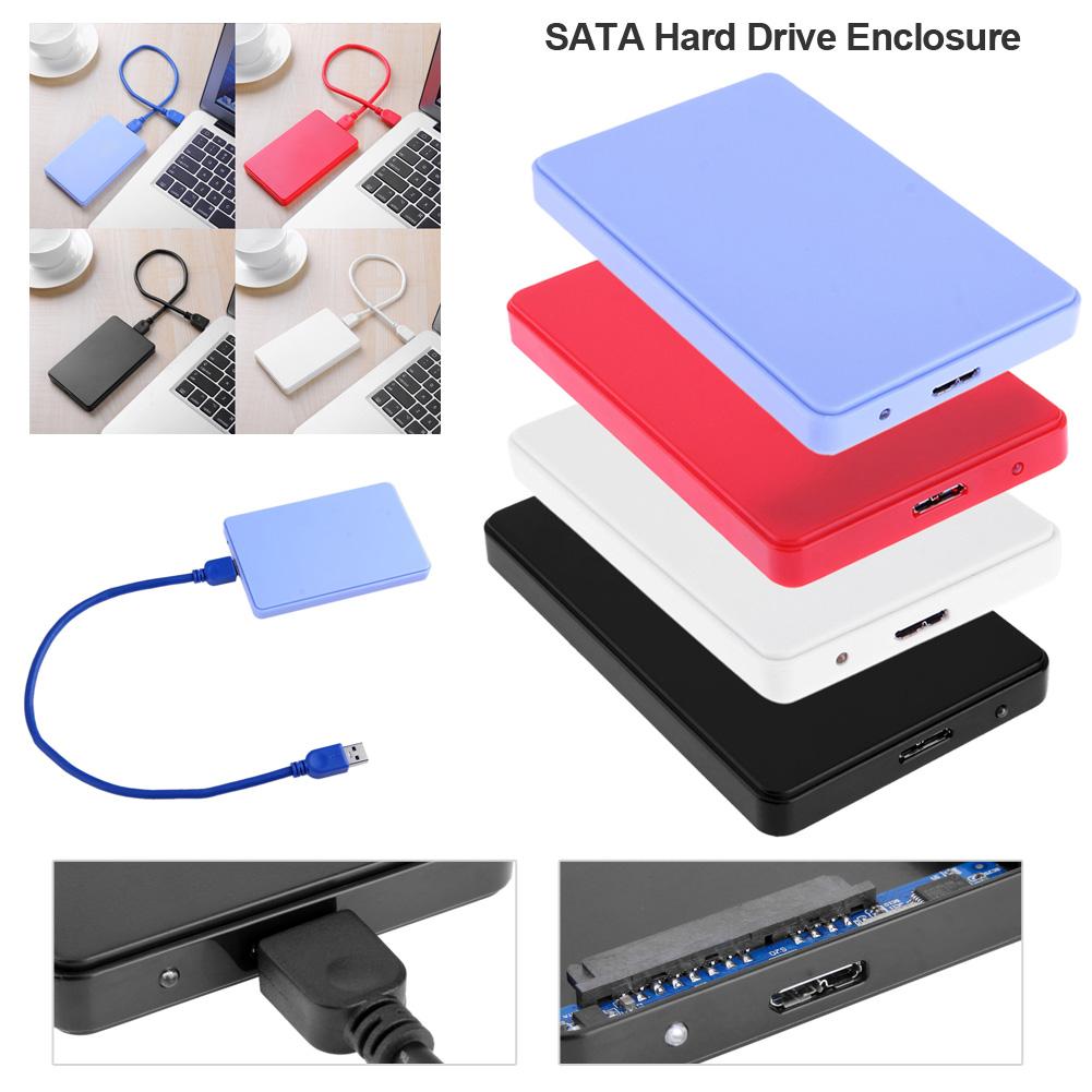 2.5in SATA to USB3.0 HDD Case 3TB 5Gbps HDD Hard Drive SSD External Enclosure Case for PC Mini USB 3.0 SATA Hard Disk Enclosure