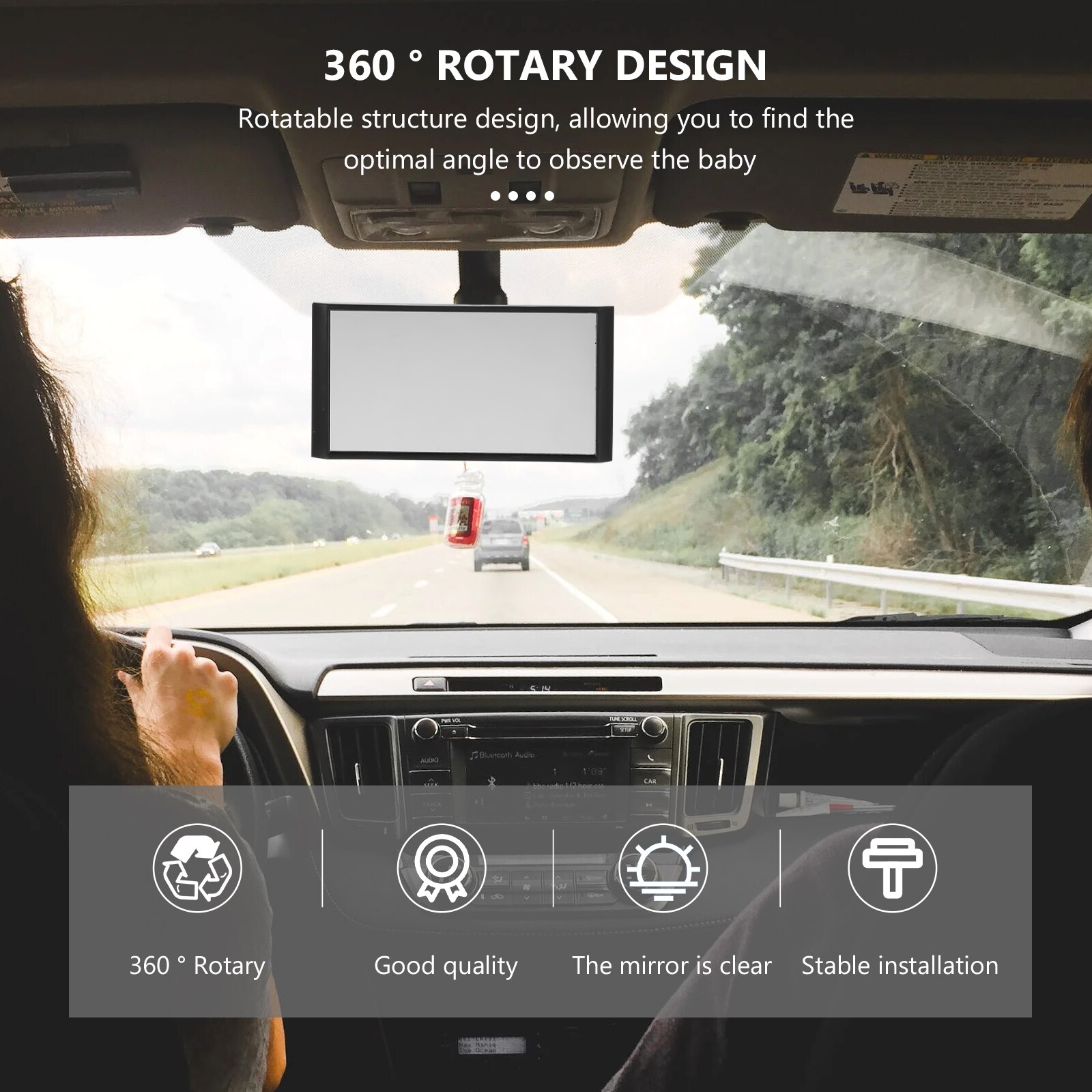 2 Stuks Auto Achterbank Achteruitkijkspiegel Eenvoudige Praktische Achterbank Observatie Spiegel Auto Achteruitkijkspiegel Voor Auto Gebruik