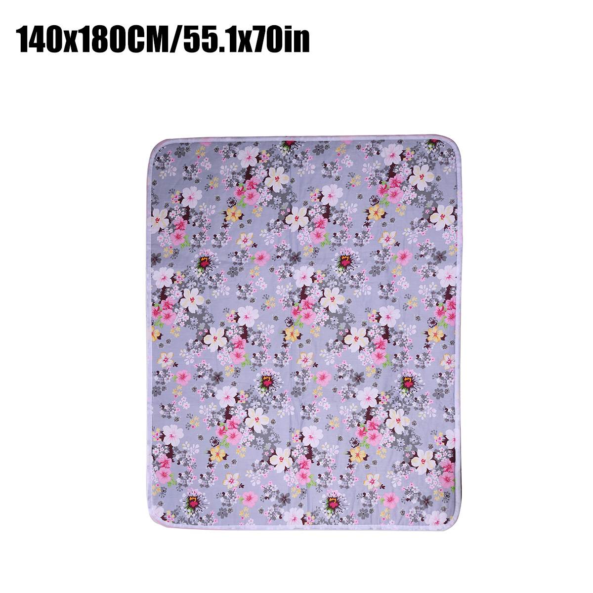 Baby En Senioren Waterdicht Vel Urine Changing Pads Urine Pad Cartoon Herbruikbare Baby Beddengoed Nappy Matras: 140x180CM flower