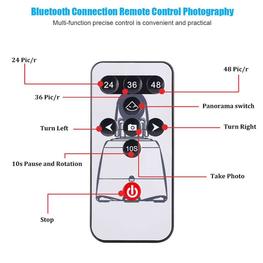 Elettronica di Rotazione Panoramica Testa Del Treppiede Kit Multifunzione Senza Fili di Comunicazione AS99