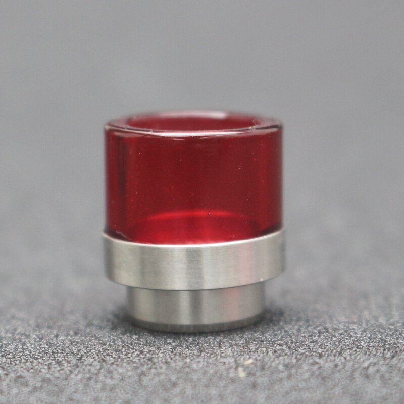 vaporlinda 810 Glass Drip Tip for 810 Thread RDA Atomizer Fit Kennedy 24 Goon 528 RDA Atomizer: Red