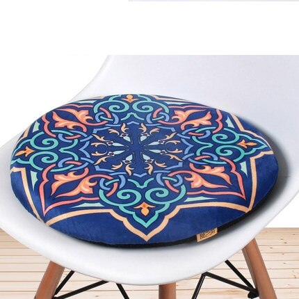 Geheugen katoen ronde pad rotan stoel ronde kruk ronde antislip kussen verdikking persoonlijkheid balkon mat venster pad: B