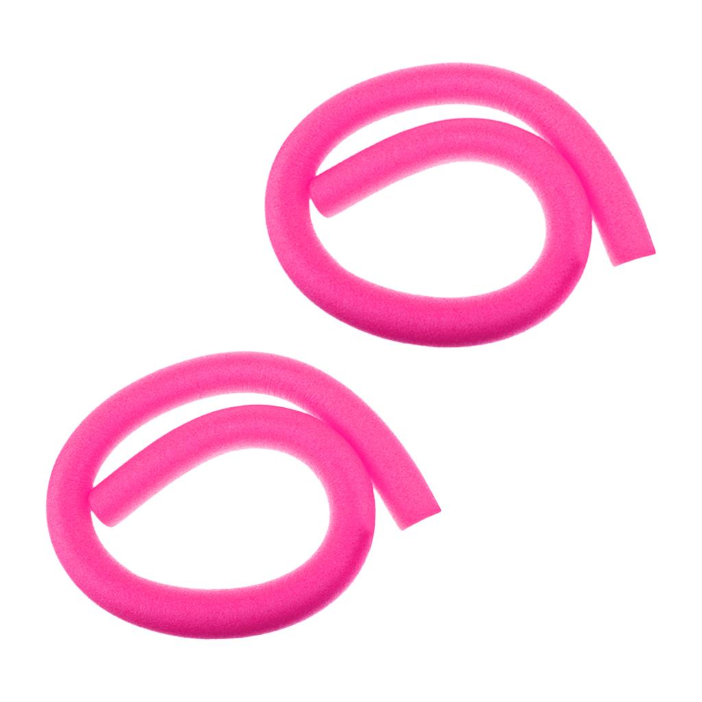 2 Stuks Flexibele Zwembad Noodle Holle Schuim Kids Adult Leren Zwemmen Float Aid: Pink