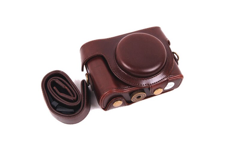 Leather Camera case bag for Sony Cyber-shot DSC-HX50 HX50V HX60 HX30