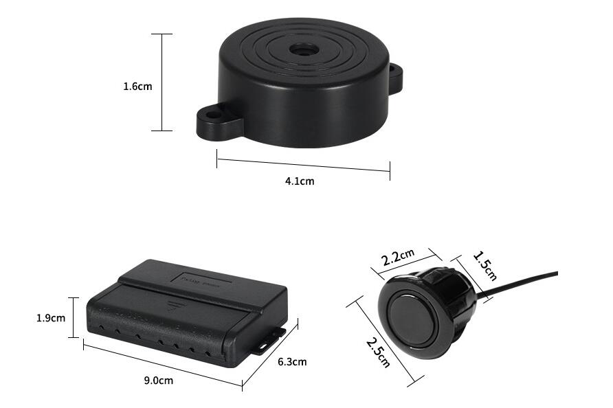 car OBD front 4 parktronic sensor system buzzer alarm + OBD Triggered automatically speed lower than 20km/h original detection
