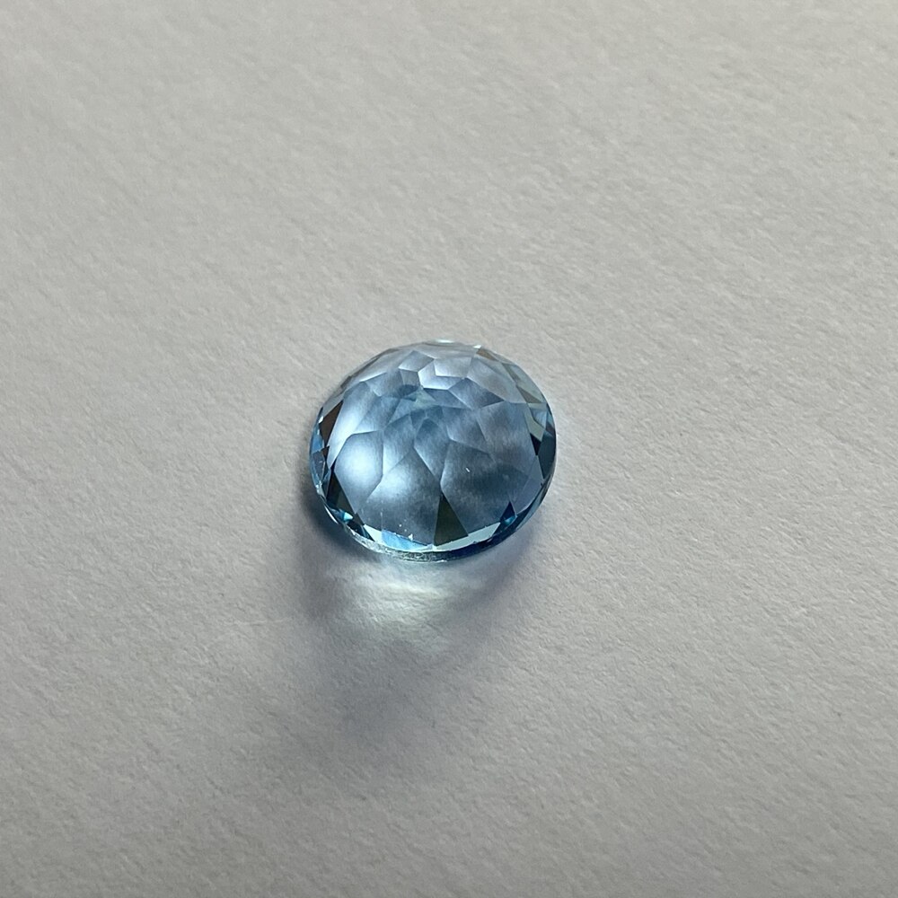 11 Mm Natuurlijke Topaas Sky Blue Topaz Losse Stone Brilliant Cut 6.2 Karaat Goede Edelsteen Voor Sieraden