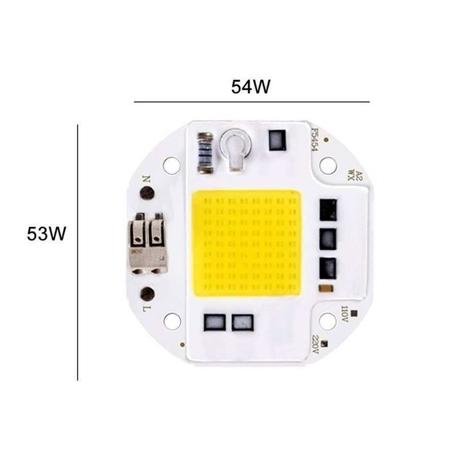 Puce LED COB haute puissance 100W 70W 50W, sans soudure, pour projecteur, projecteur 220V 110V, perles lumineuses intégrées, aluminium blanc
