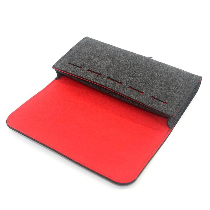 Felt Portable Storage Bag for Nintend Switch Case Game Accessory Memory Card Holder Carry Case for NS Game Console Machine Bag