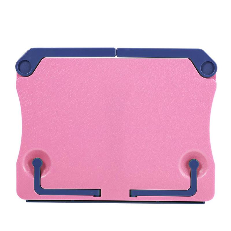 Sujetalibros de ABS plegable portátil, 5 colores, libro de lectura, lámina de soporte, estante de música, organizador de escritorio, soporte de teléfono y tableta