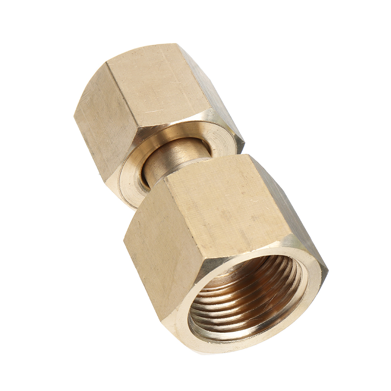 1pc Brass Adaptor CGA-320 to CGA-580 CO2 Cylinder to Argon Nitrogen Regulator Converts with 2pcs Washers