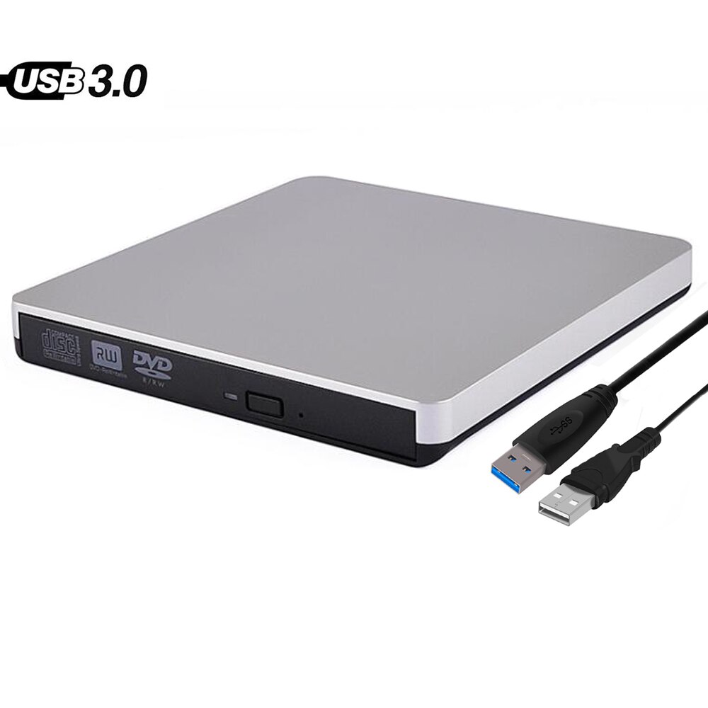Ekstern cd/dvd-rw brænder drev usb 3.0 cd/ dvd optager optisk drev afspiller til lenovo asus acer dell toshiba hp msi alienware