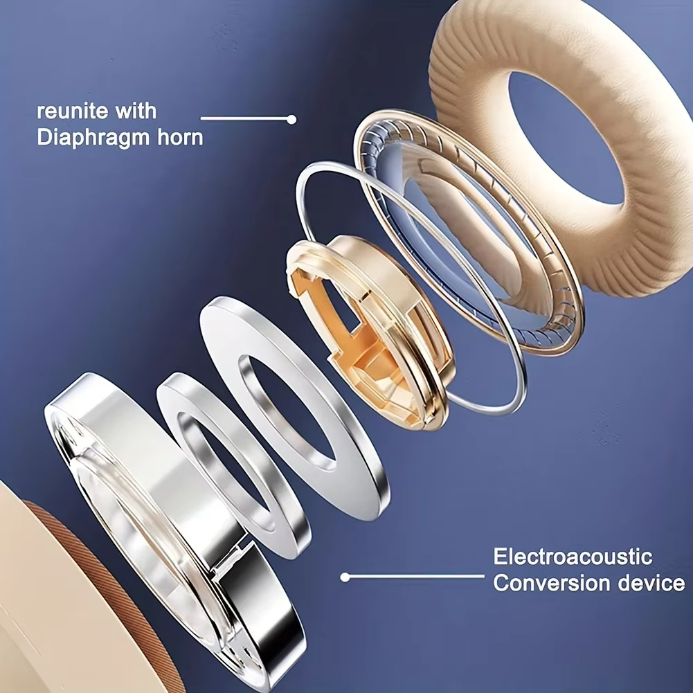 Cuffie Bluetooth Xiaomi Cuffie wireless sopra l'orecchio Stereo basso ad alta fedeltà con microfono Cuffie pieghevoli per giochi musicali