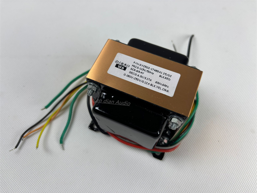 Excellent 50W EI Pure Copper Transformer With Copper Foil Shield For Marantz 7 Tube MM Phono Amplifier 265V+6.3V+12.6V