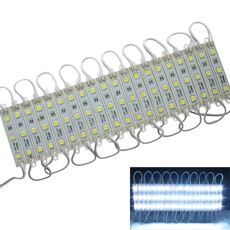 LED-modul 5050 3 LED DC12V Wasserdicht Werbung LED-Modul Weiß RGB Farbe Super Helle Beleuchtung 10 Teile/los