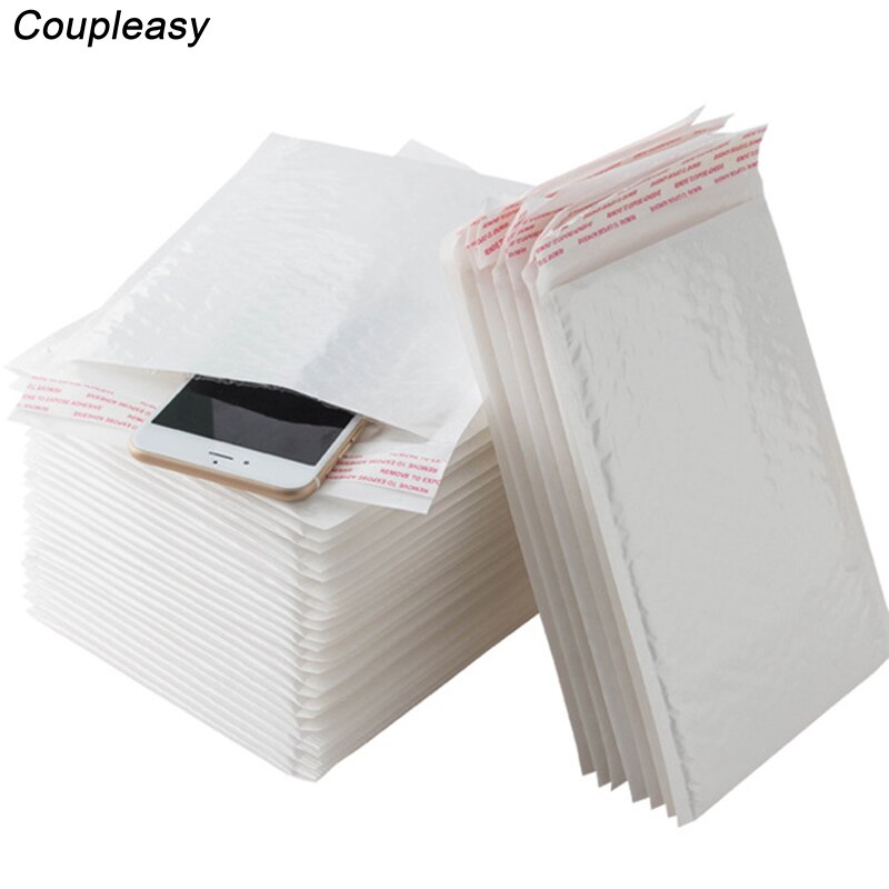5Pcs/Lot White Pearl Bubble Mailer Self Seal Foam Padded Envelopes Waterproof Envelopes with Bubble 5 Sizes