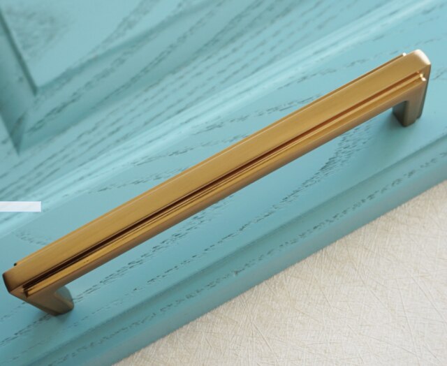 5 "Champagne Gold Metal Schuifladegrepen Knoppen Deurklink Keukenkast Handvat Garderobe Handvat Furnitur Hardware Decoratie: handle