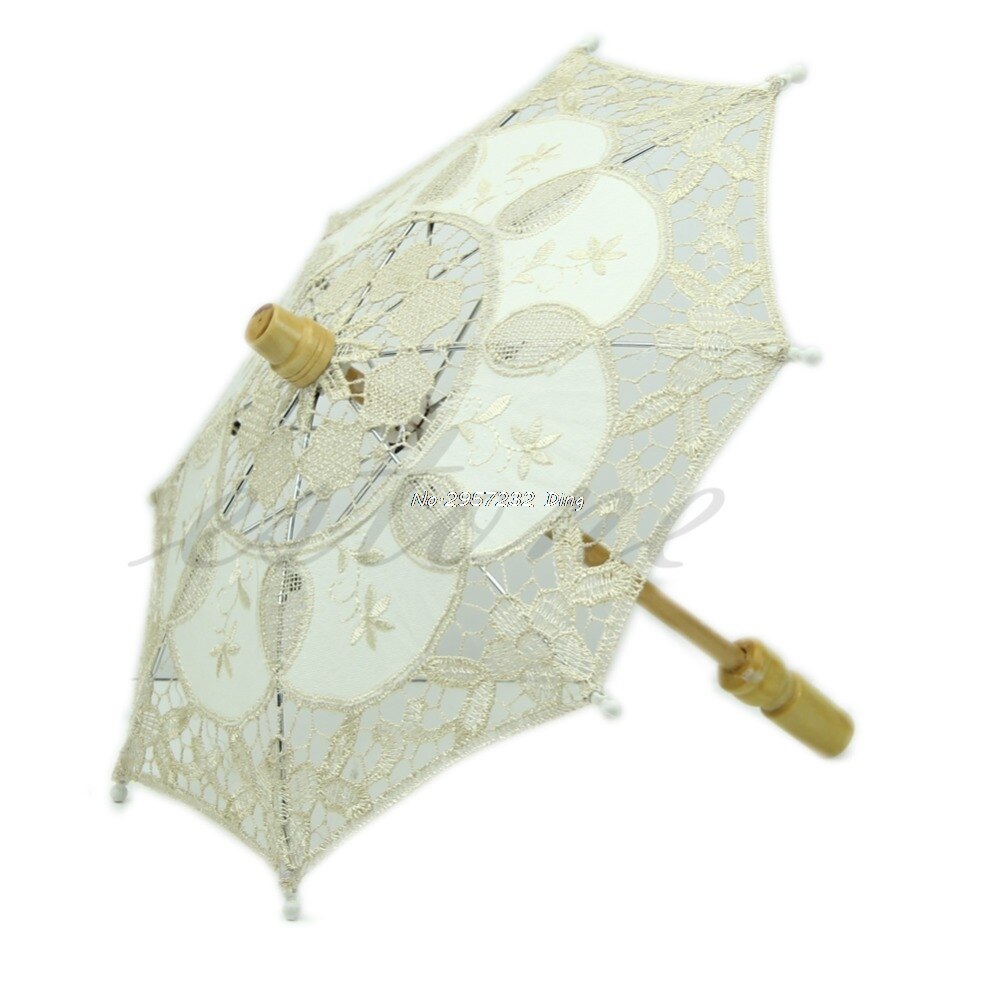 Embroidered Lace Parasol Wedding Umbrella