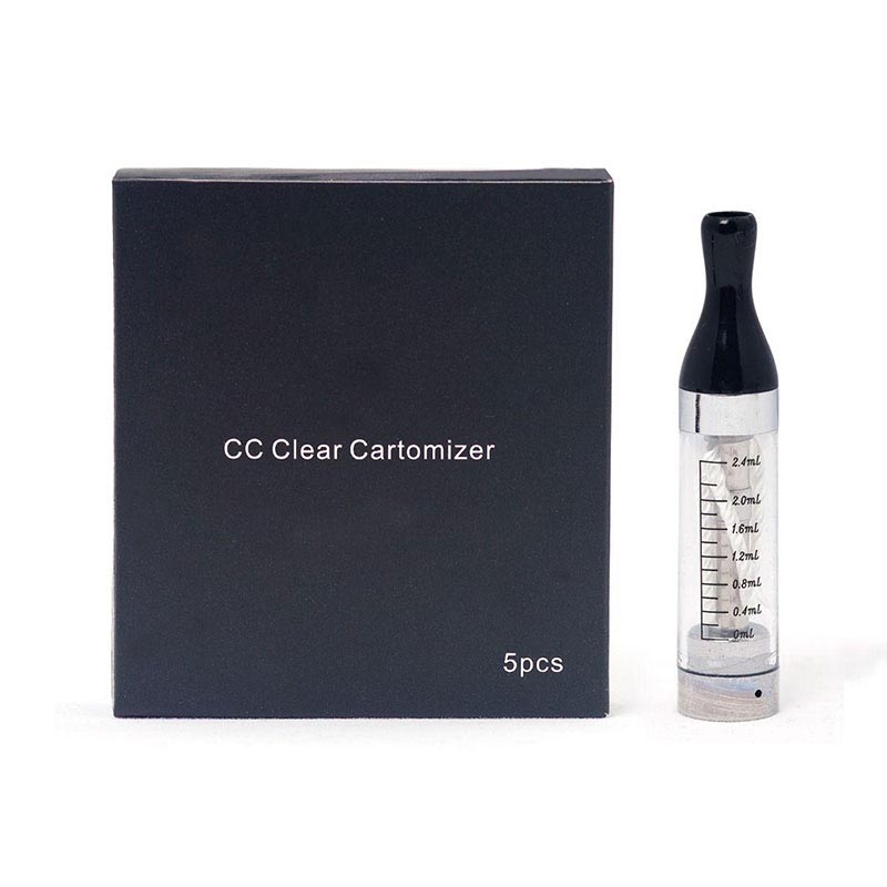 Clearance 100% Original Kangertech T2 EGo CC Clearomizer 2.4ml Capacity Compatible With ego series Battery E-cig Atomizer: Clear