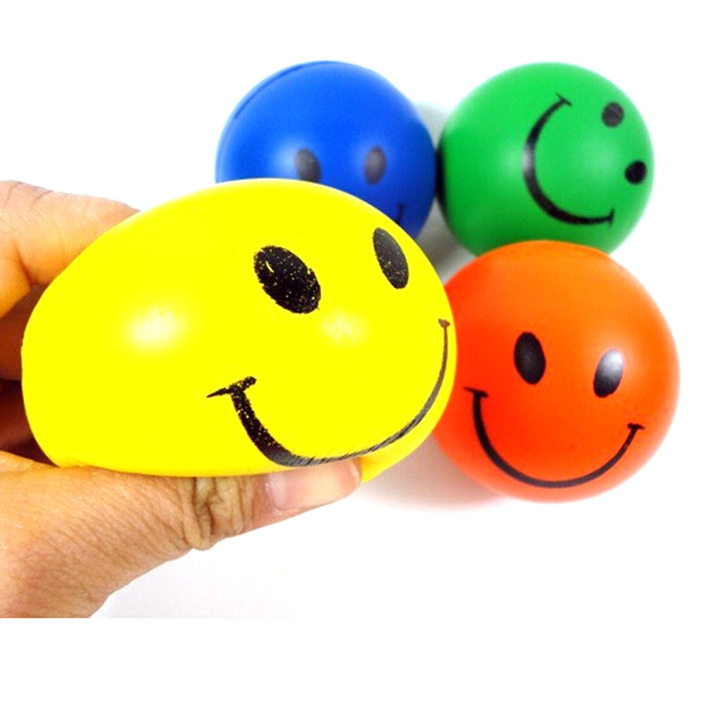 Grappig Speelgoed Voor Kind Kids Volwassenen Antistress Elastische Pu Kat Neon Glimlach Gezicht Relaxable Ballen Willekeurige Squishies Speelgoed Gags Brinquedos