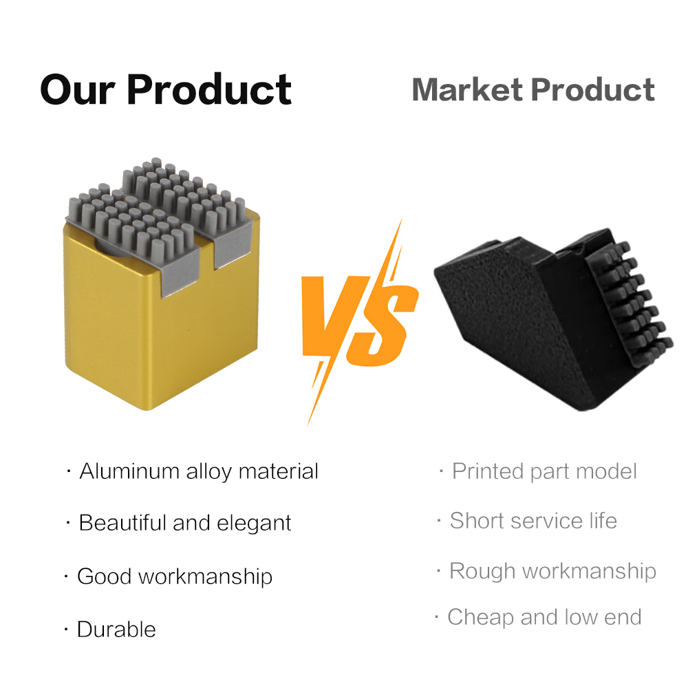 For bambulab P1S X1 Series nozzle silicone wiper Nozzles Brush Hotbed Mounted Scrubbers for Bambu lab Cleaning Tool 3D Printer