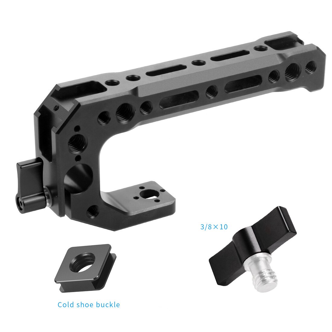 Poignée supérieure 1/4 3/8 support de levage à vis, alliage d&#39;aluminium pour Cage de caméra DSLR 5D2 GH4 Kit de stabilisateur vidéo: TypeD Combo 1