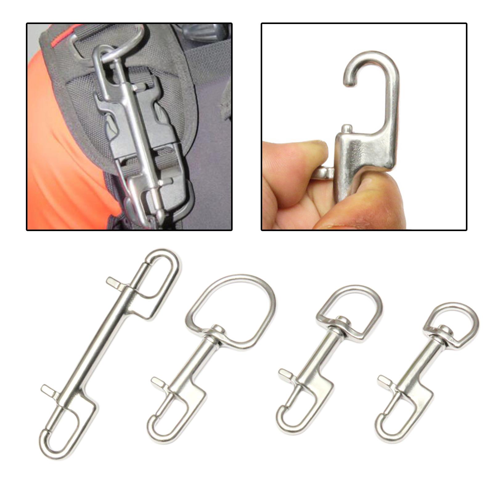 316 Stainless Steel Swivel Eye Bolt Snap Hook Diving Buckle For Dog Leash Marine Scuba Diving Accessories