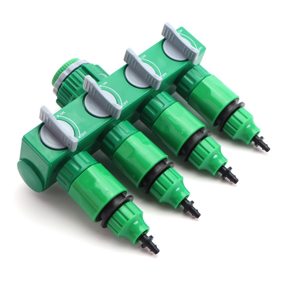 Trädgård droppbevattning vattenkran kopplingssats 1/2 " 3/4 " hangänga nippelskarv 4/7mm slang snabbadapter bevattningsverktyg