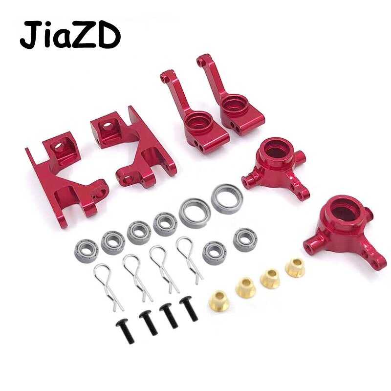 1 Set Aluminum Alloy Metal Upgrade Chassis Parts Kit For Traxxas SLASH 4x4 1/10 RC Car Truck Parts Accessories W001: 1 Set red