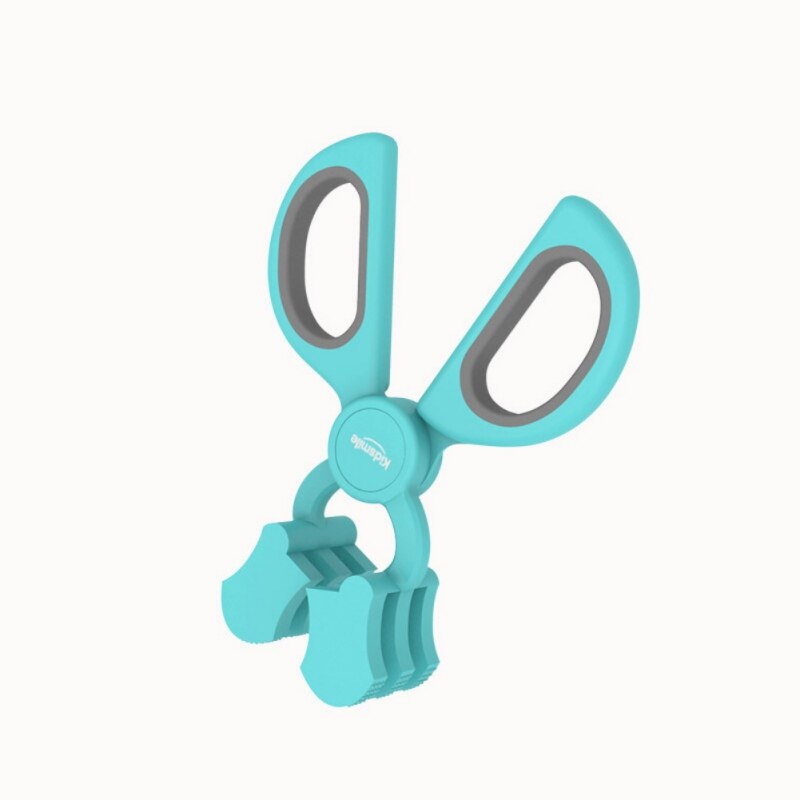 Children Kitchen Scissors Baby Food Fruit Supplement Scissors Multi-function Scissors z: Light green