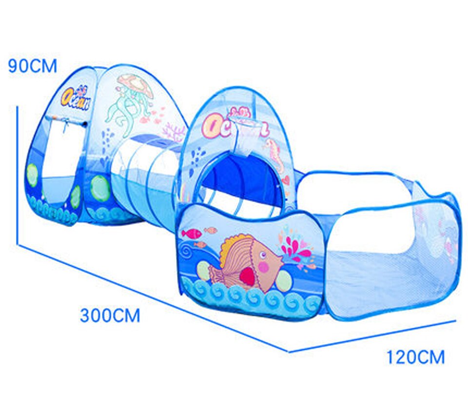 3 Pz/impostato Tenda dei bambini per Bambini Portatili Tende wigwam Bambini Piscina di Palline fossa Palla strisciando tunnel Casa Del Gioco Del bambino Pieghevole tepee